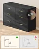 VASAGLE Kommode mit 6 Schubladen, Aufbewahrungsschrank, für Produktbild-Vorschau 4