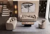 Sofagarnitur Luna 3-3-1 mit 12 Kissen – Modernes Sofa für Wohnzimmer Produktbild-Vorschau