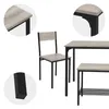 ML-Design Essgruppe für 4 Personen, Sonoma-Eiche,  Esstisch Produktbild-Vorschau 6