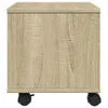 vidaXL Stojak na drukarkę z kółkami dąb sonoma 41x32x34,5 Podgląd zdjęcia produktu 6