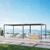 PRIMEYARD Pergola bioclimatica 3x7 m Pali e tetto a lamelle Anteprima dell’immagine prodotto 3