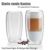 BigDean 2 Stück hohe doppelwandige Latte Macchiato Gläser Produktbild-Vorschau 5