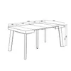 Ausziehbarertisch, 160x90x73cm, Für 8 Gäste, Hölzerne Produktbild-Vorschau 4