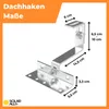 PV Montagesystem für Schrägdach Ziegeldach 4 Solarmodule Produktbild-Vorschau 2