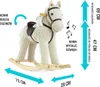 Milly Mally Schaukelpferd per bambini Pony Luna Anteprima dell’immagine prodotto 6