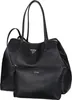 A black Guess shopper bag with a smaller pouch in front. Produktbild-Vorschau