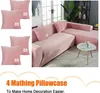 2er Set L-Form Sofabezug Couchbezug Schonbezug, Universelle Produktbild-Vorschau 7