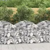 vidaXL Gabion avec arc surélevé 100x30x80/100 cm Fer Voir les images du produit 2