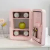 Flamingueo Kühlschrank Klein mit Spiegel und Led 10L Produktbild-Vorschau 4