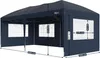 Gazebo pieghevole Zelsius 3x6 m con pareti laterali, blu, Anteprima dell’immagine prodotto 4