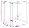 vidaXL Châssis de table de salle à manger en forme de O Voir les images du produit 7