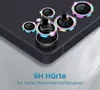 Close-up of a smartphone camera lens protector set with decorative rings. Produktbild-Vorschau
