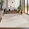 A modern living room with a rug, sofa, plants, and decorative items. Produktbild-Vorschau