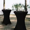Tischhusse für Stehtisch Ø80 cm - Schwarz - Stretchhusse - Produktbild-Vorschau 5
