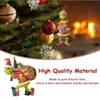 A Christmas tree with ornaments and a fireplace in the background, with a marketing text overlay at the bottom. Produktbild-Vorschau