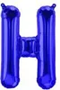 Folienballon Buchstabe H, blau, ca. 40 cm, für Náhled obrázku produktu 2