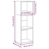 Libreria bianca 40x30x114 cm in materiale ligneo Anteprima dell’immagine prodotto 8