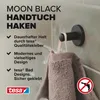 tesa MOON BLACK Handtuchhaken matt inkl. Klebelösung Voir les images du produit 4