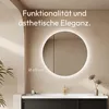 LED Spiegelschrank 60 cm, rund, Alukorpus schwarz, 2 Produktbild-Vorschau 6