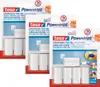 Three packages of tesa Powerstrips cable clips are displayed side-by-side against a white background. Produktbild-Vorschau