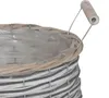 3tlg. Pflanztopf LIST grau weiß natur aus Holz D18-27cm Produktbild-Vorschau 3