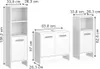 Meubles bain Vicco Karli Blanc 3 pièces, Model 57969 Voir les images du produit 7