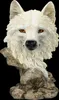 Wolf Figur Höhe: 12,5 cm - Büste weißer Wolf - Fantasy Deko Produktbild-Vorschau 1