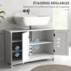 kleankin Meuble sous lavabo, meuble de salle de bain, Voir les images du produit 4
