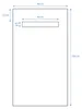 Duschboard 90×160×4 cm, befliesbar, Gefälle, Ablaufrinne, Produktbild-Vorschau 5