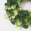 Künstliche Eukalyptus Kranz Künstliche Grüne Blätter Kranz Produktbild-Vorschau 3