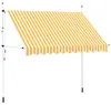 vidaXL Tenda da sole retrattile a mano 300 cm a strisce Anteprima dell’immagine prodotto 11