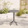 CLP Gartentisch Lacota rund 60 cm wetterfest UV-beständig Produktbild-Vorschau 2
