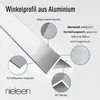 nielsen Aluminium Winkelprofil Natur (Pressblank) Produktbild-Vorschau 3