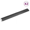 vidaXL Mostki kablowe 2 szt. 98,5 cm czarne Podgląd zdjęcia produktu 8