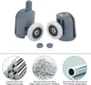 8 Stück Schiebetürrollen aus Edelstahl + ABS, 23 mm, Produktbild-Vorschau 3