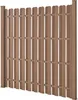 A brown WPC fence panel with vertical slats. Anteprima dell’immagine prodotto