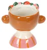 Blumentopf Mädchen Gesicht mit Erdbeeren Keramik Deko Produktbild-Vorschau 6