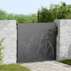 vidaXL Gartentor Schwarz 85 x 100 cm Pulverbeschichteter Produktbild-Vorschau 2
