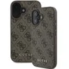 Two iPhone cases with a brown and black Guess logo pattern are displayed against a white background. Podgląd zdjęcia produktu