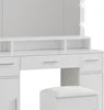 Toaletní stolek Vicco Lumira Bílá 110 cm se zrcadlem LED a Náhled obrázku produktu 5