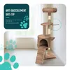 VOUNOT® Kratzbaum 112cm, Mehrstöckiger Katzenbaum mit Produktbild-Vorschau 4