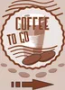 Verkaufsschild Schild Coffee to go Hochkant mit Pfeil Produktbild-Vorschau 1