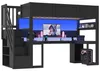 Gaming-Hochbett mit Schreibtisch, Stauraum-Treppe, Produktbild-Vorschau 5