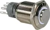 Druckschalter - Rund - Hoch - Metall - Spdt 1No 1Nc - Weie Produktbild-Vorschau 1