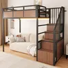 Letto a castello 90x200 cm con schienale in ecopelle, letto Anteprima dell’immagine prodotto 4