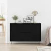 vidaXL Sideboard Schwarz Eichen-Optik 101,5 x 35 x 70 cm Produktbild-Vorschau 3