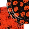 com-four® 15x Halloween dekorativní talíře - vysoce Náhled obrázku produktu 7