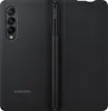 A black Samsung flip cover with a pen holder for a Galaxy Z Fold3. Produktbild-Vorschau