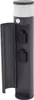 A gray outdoor lamp with a sensor and two electrical outlets, shown against a white background. Produktbild-Vorschau