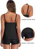 Damen Volants Badeanzug mit Badeshorts Zwei Teilig Bademode Produktbild-Vorschau 4
